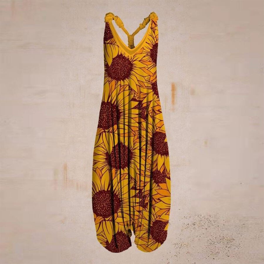 Sunflower Ethnic Print Harun Suspender Pants