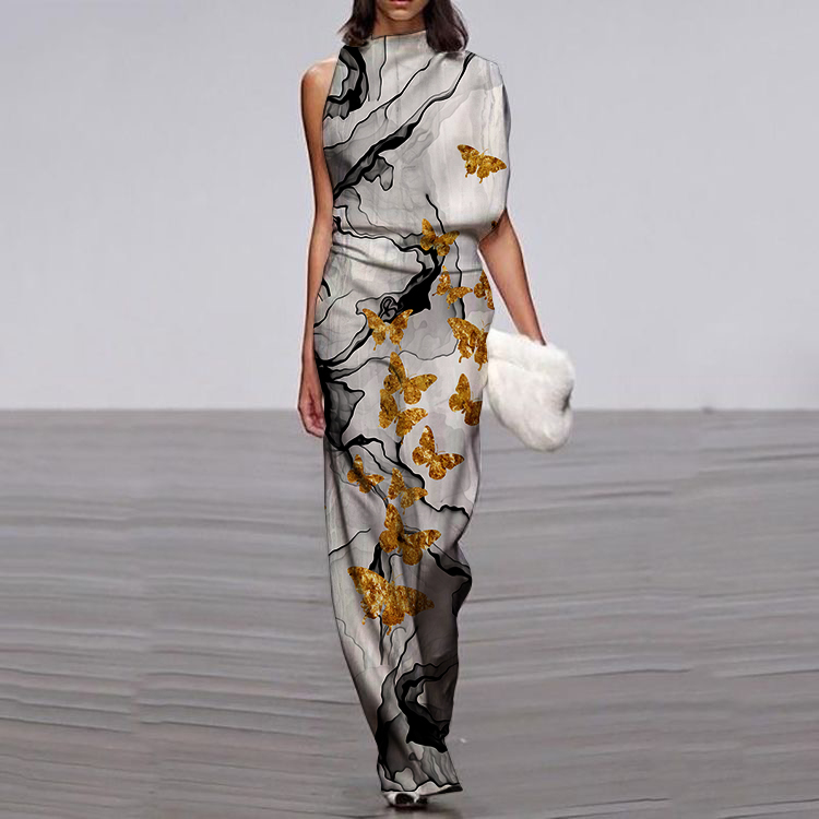 Printed art women's jumpsuit